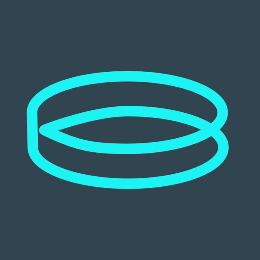 Blend360 stylized cyan logo on a dark background.